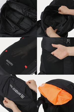 MOOTO MA PACKER BLACK BACKPACK