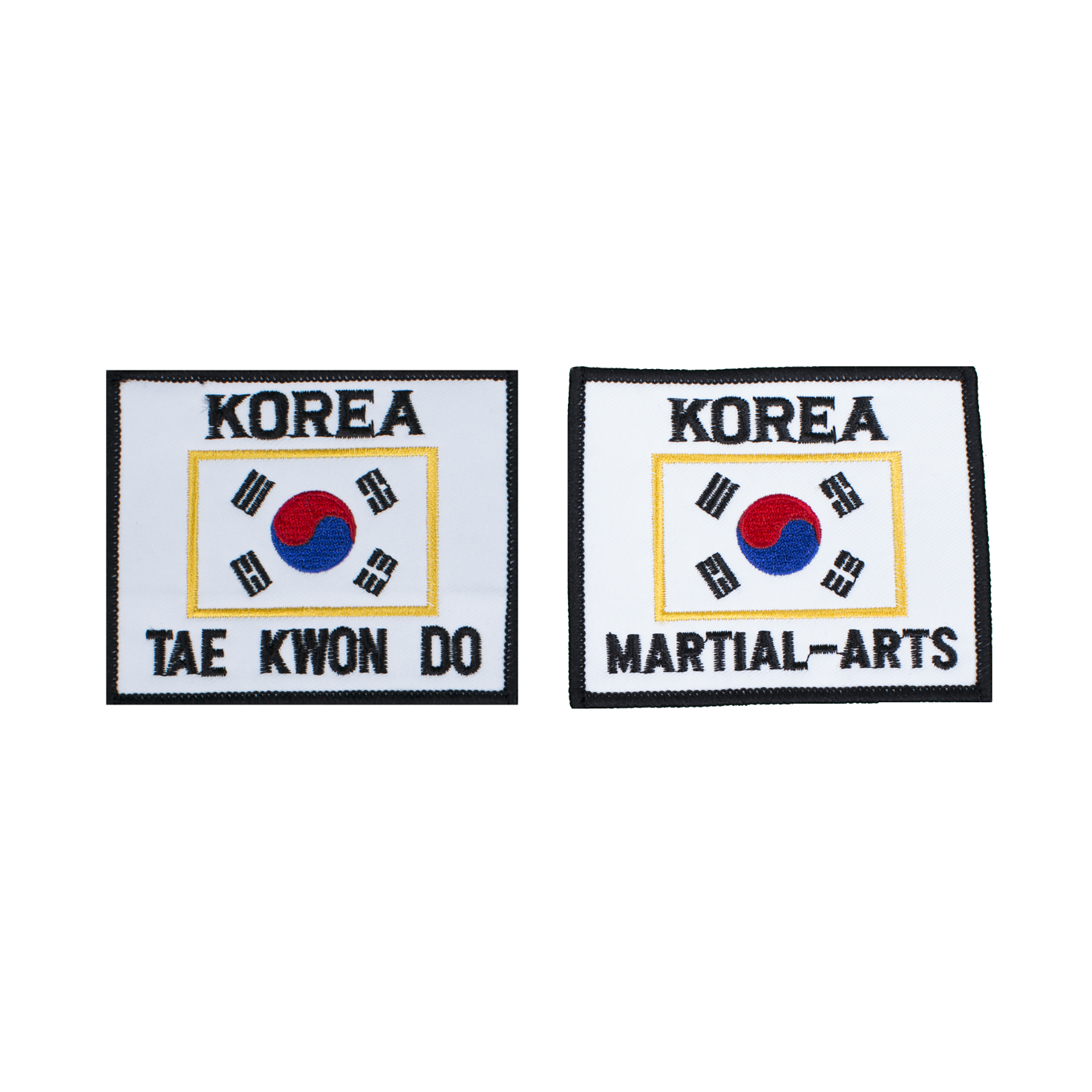 South Korea Korean Flag Iron-On Patch | Embroidered World Country Patch For Jeans & Apparel