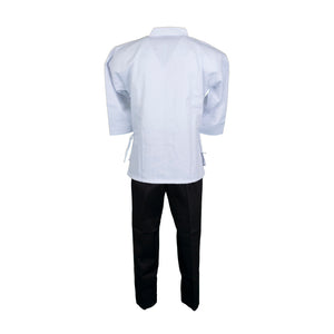 BMA Twill Fabric Open Uniform With White Top Black Pants