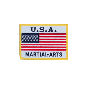 USA Flag Patch With White Background