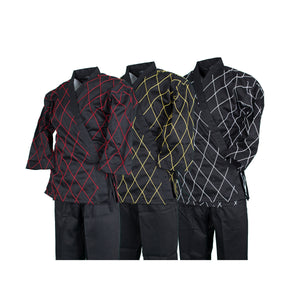 BMA Black Hapkido Uniform With Diamond Stitching
