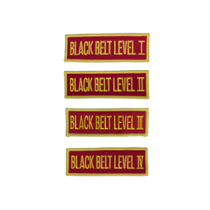 Black Belt Level Patch (Red)