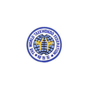 Old World Taekwondo Federation Logo Round Patch Blue (WTF)