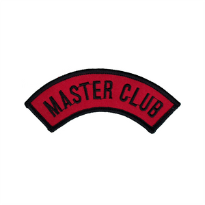 Half Moon Shape Master Club Red Patch