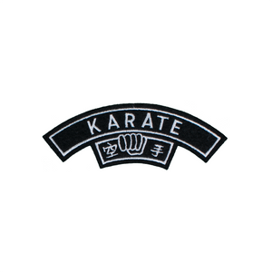 Karate Patch Half Moon Shape