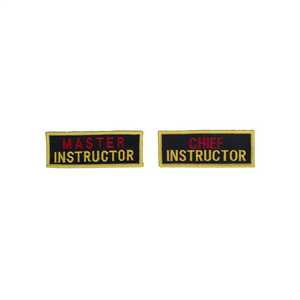 Instructor Patch (Red Top Letters)