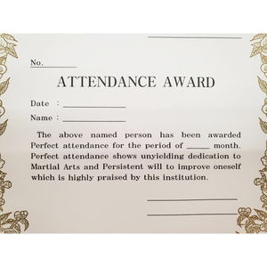 Certificate "Attendance"