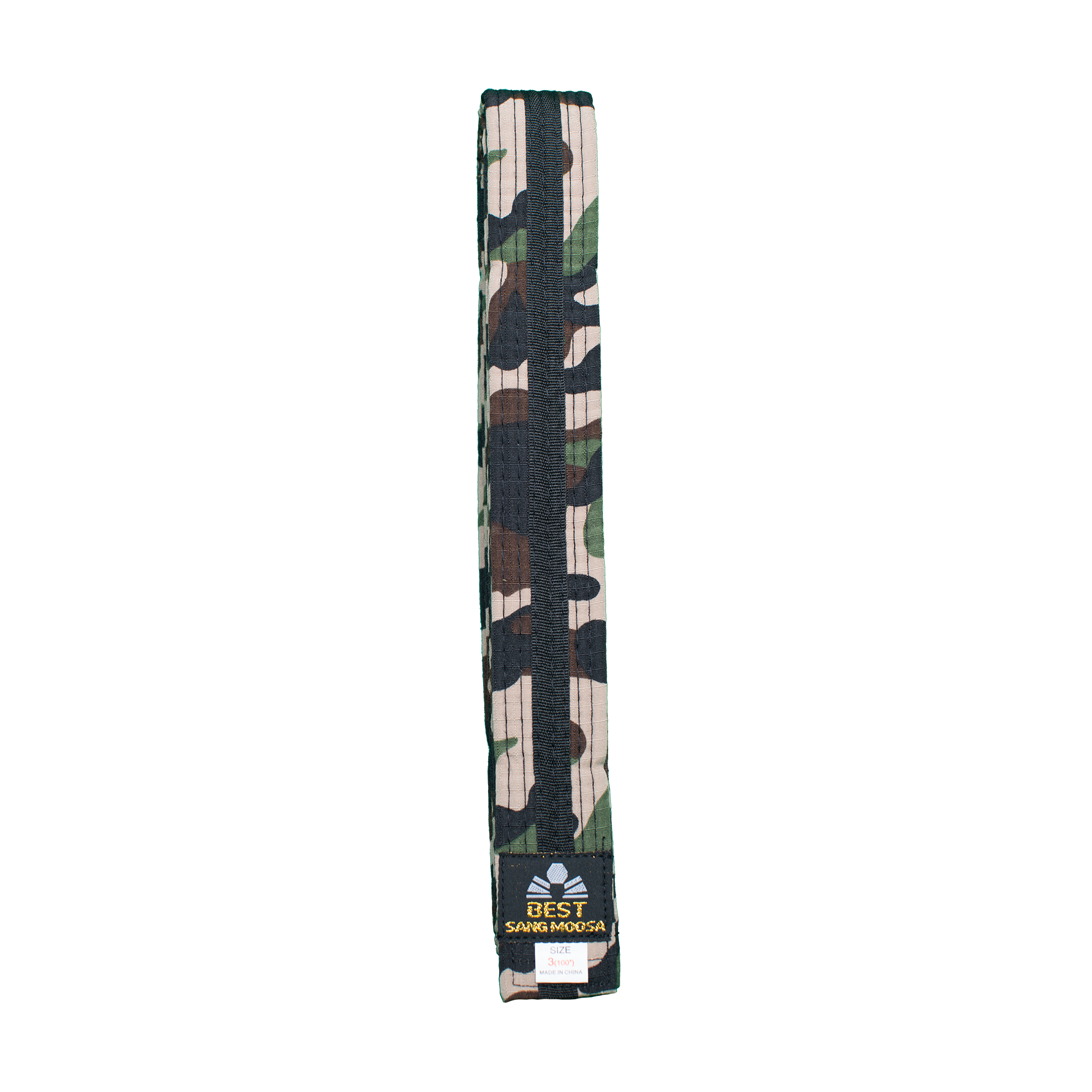 BMA Camouflage Belt With Black Stripe Best Martial Arts MOOTO USA