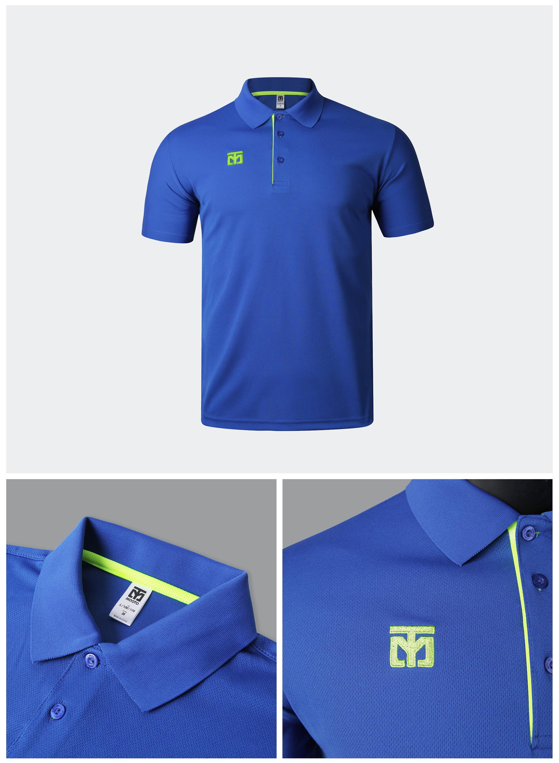 MOOTO Dri-Fit Polo Shirt (Cobalt) - Best Martial Arts / MOOTO USA MOOTO Dri-Fit Polo Shirt (Cobalt) - Best Martial Arts / MOOTO USA