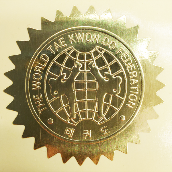 Certificate WTF Seal Sticker & Ribbon (100 Piece / Pack) - Best Martial ...