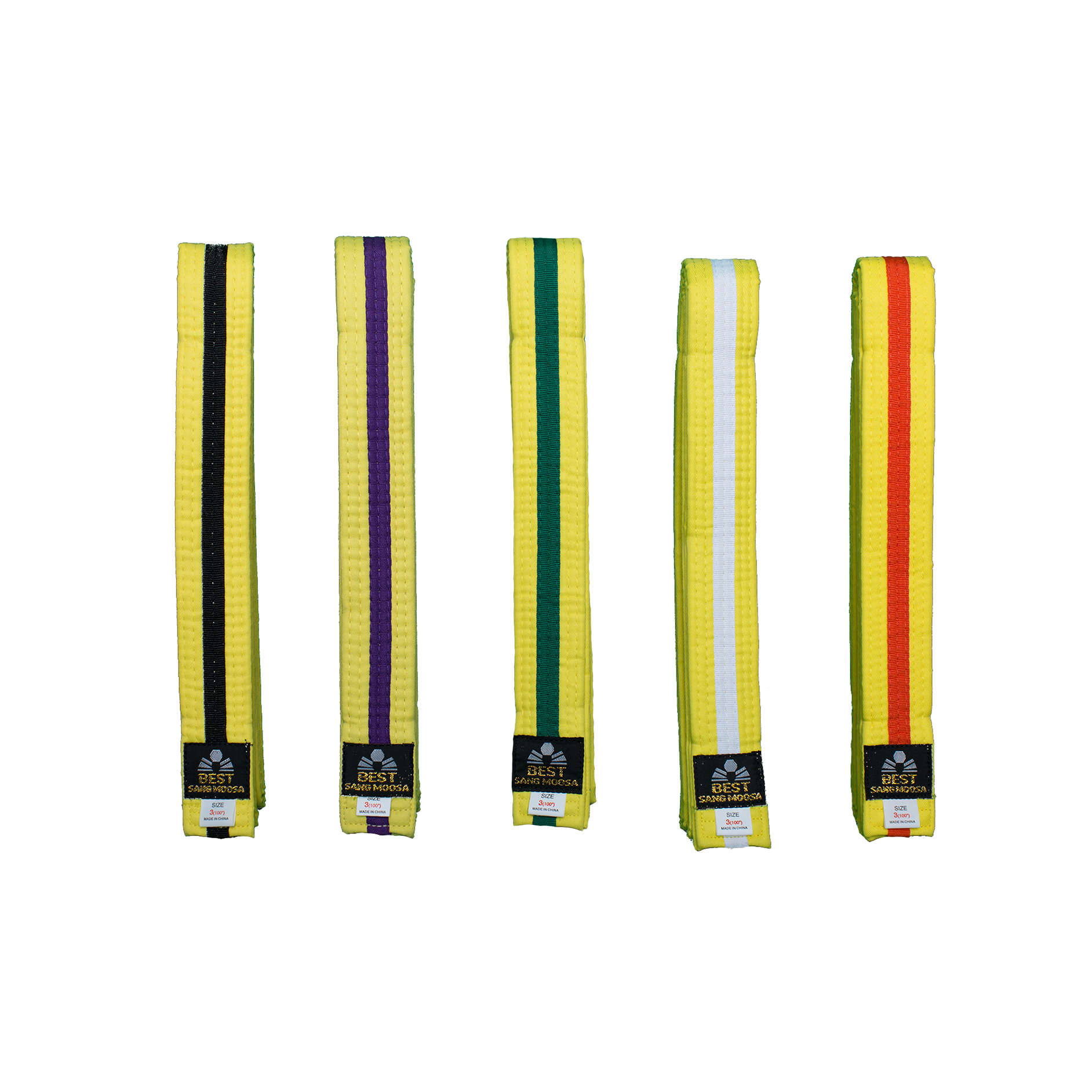 Karate Yellow Belts Taekwondo Colored Ranking Belt Polyester